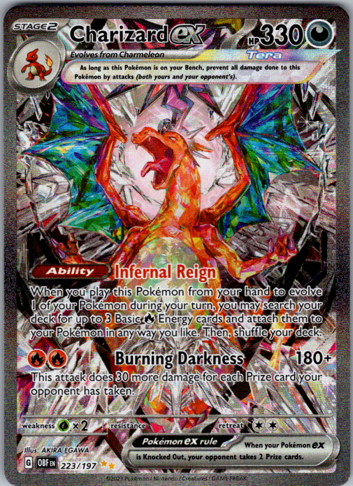 Charizard ex Holo Special Illustration Rare SV03: Obsidian Flames 223/197 NM