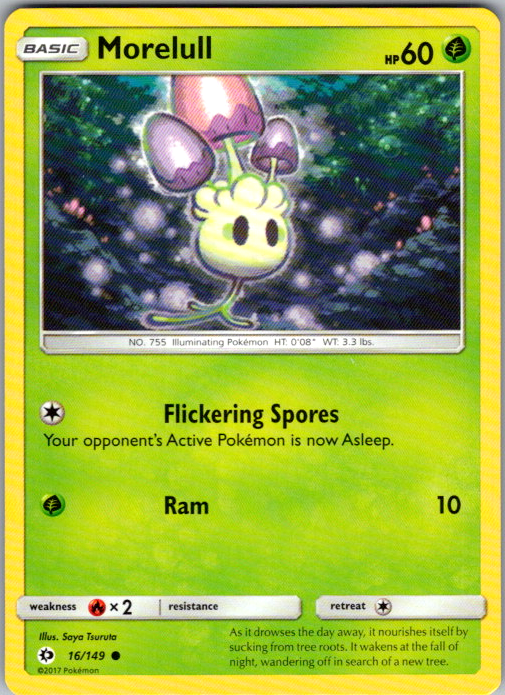 Morelull Common SM Base Set 16/149 NM