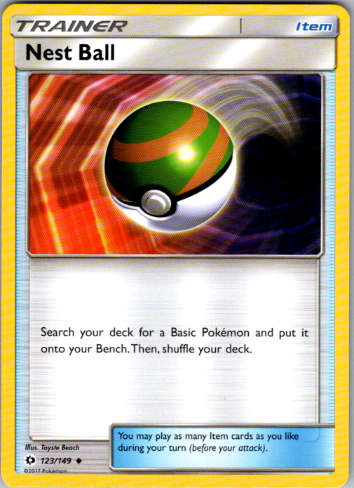Nest Ball Uncommon SM Base Set 123/149 NM