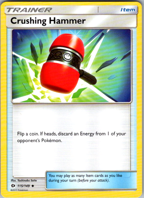 Crushing Hammer Uncommon SM Base Set 115/149 NM