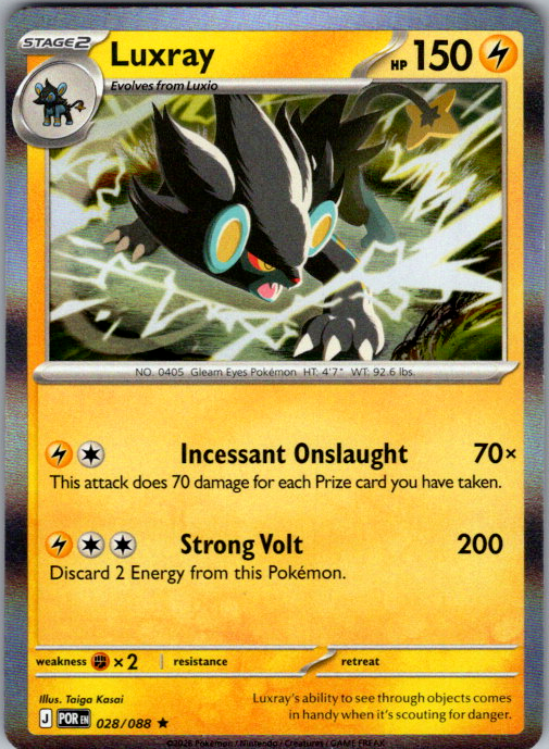 Luxray Holo Rare ME03: Perfect Order 028/088 NM