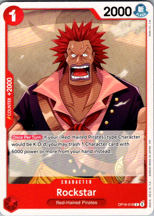 Rockstar C The Time of Battle OP16-018 NM