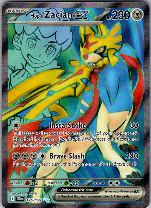 Hop's Zacian ex Holo Ultra Rare SV09: Journey Together 176/159 NM