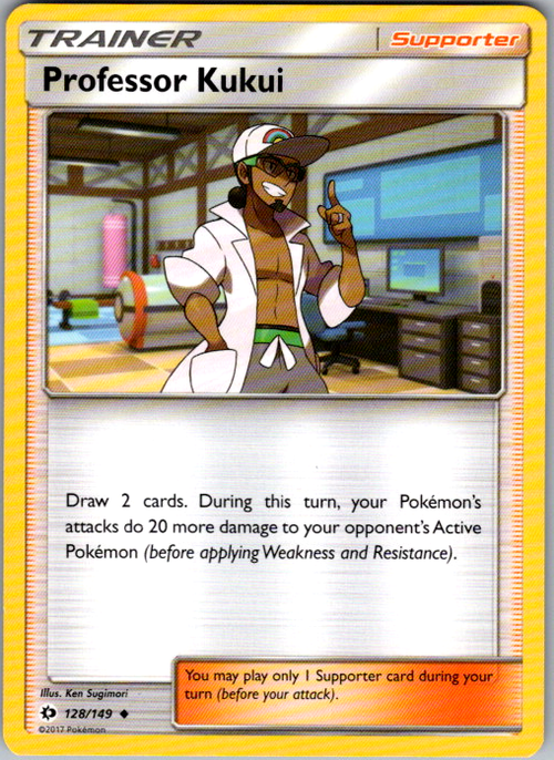 Professor Kukui Uncommon SM Base Set 128/149 NM