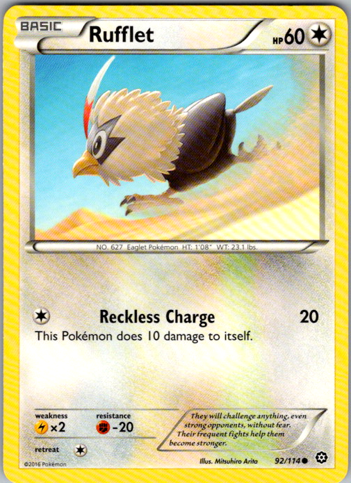Rufflet Common XY - Steam Siege 92/114 NM