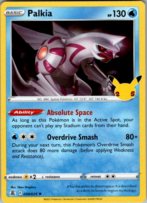 Palkia Holo Rare Celebrations 004/025 NM