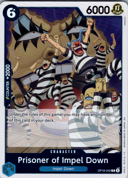 Prisoner of Impel Down Foil R The Time of Battle OP16-042 NM