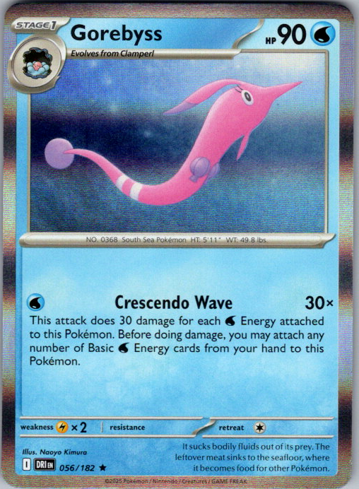 Gorebyss Holo Rare SV10: Destined Rivals 056/182 NM