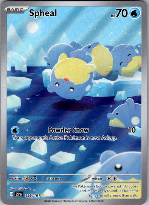 Spheal Holo Illustration Rare SV08: Surging Sparks 199/191 NM0