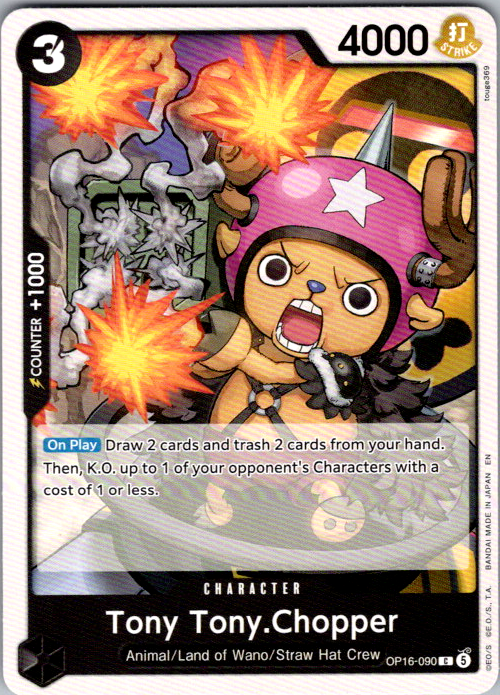 Tony Tony.Chopper C The Time of Battle OP16-090 NM