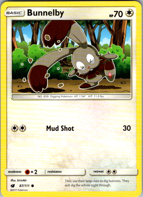 Bunnelby Common SM - Crimson Invasion 87/111 NM