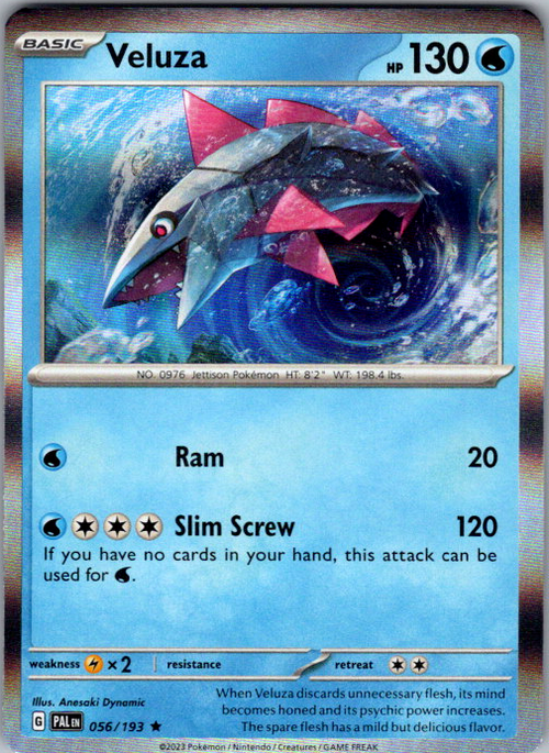 Veluza Holo Rare SV02: Paldea Evolved 056/193 NM