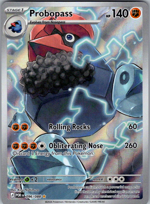 Probopass Holo Illustration Rare ME03: Perfect Order 096/088 NM