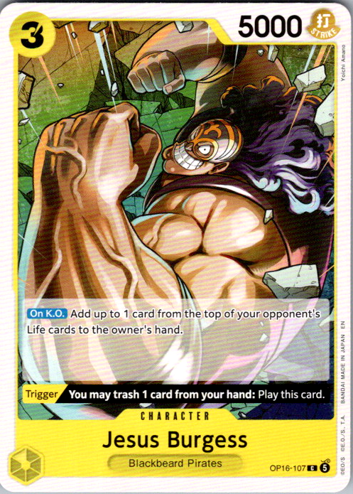 Jesus Burgess C The Time of Battle OP16-107 NM
