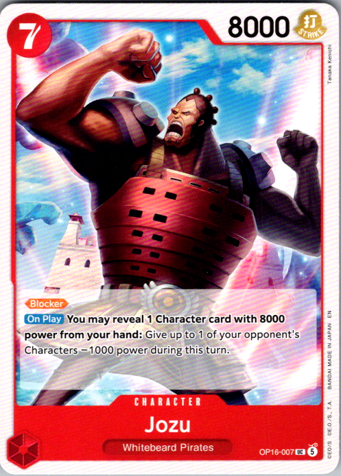 Jozu UC The Time of Battle OP16-007 NM