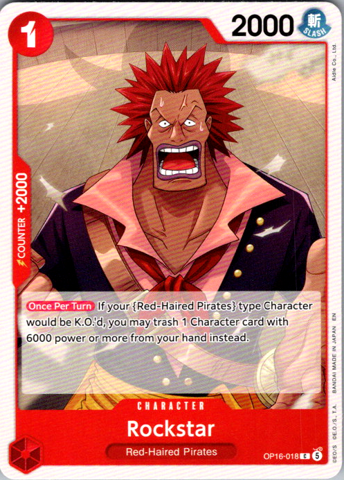 Rockstar C Emperors in the New World OP09-016 NM