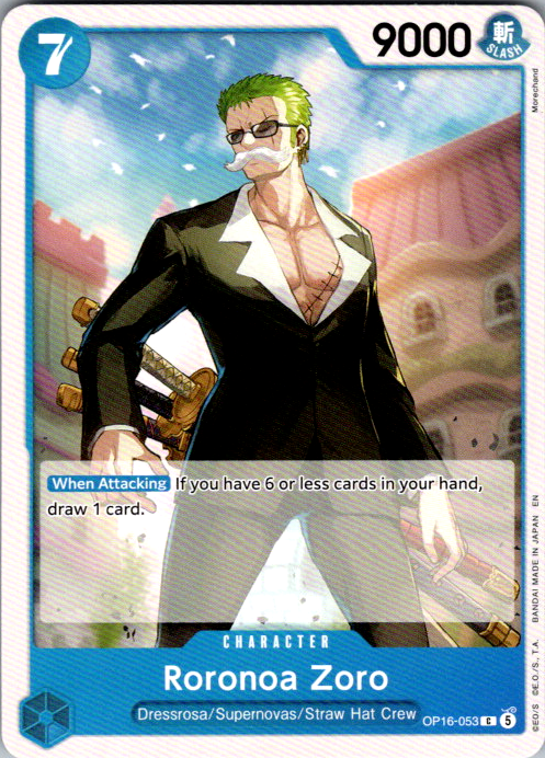 Roronoa Zoro (053) C The Time of Battle OP16-053 NM