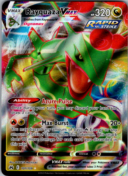 Rayquaza VMAX (101) Holo Ultra Rare SWSH: Crown Zenith 101/159 NM