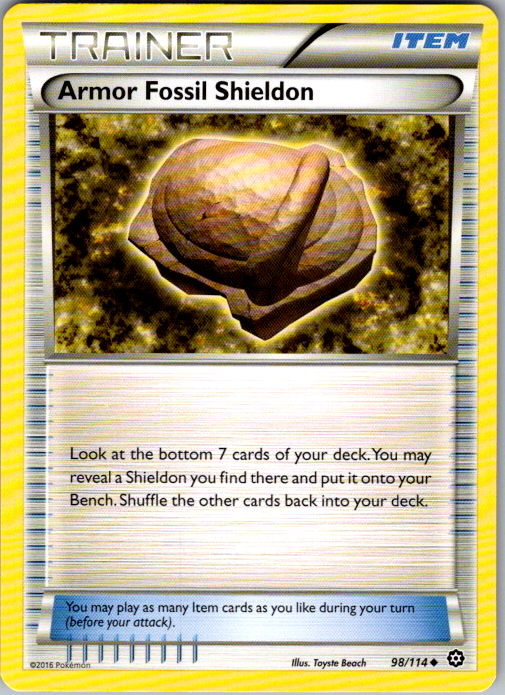 Armor Fossil Common Mysterious Treasures 116/123 NM