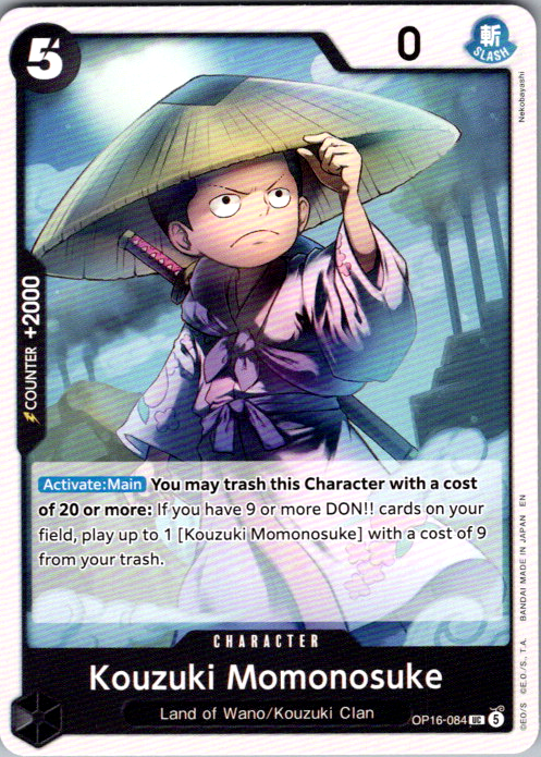 Kouzuki Momonosuke (084) UC The Time of Battle OP16-084 NM