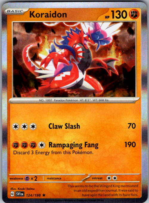 Koraidon Holo Rare SV01: Scarlet & Violet Base Set 124/198 NM