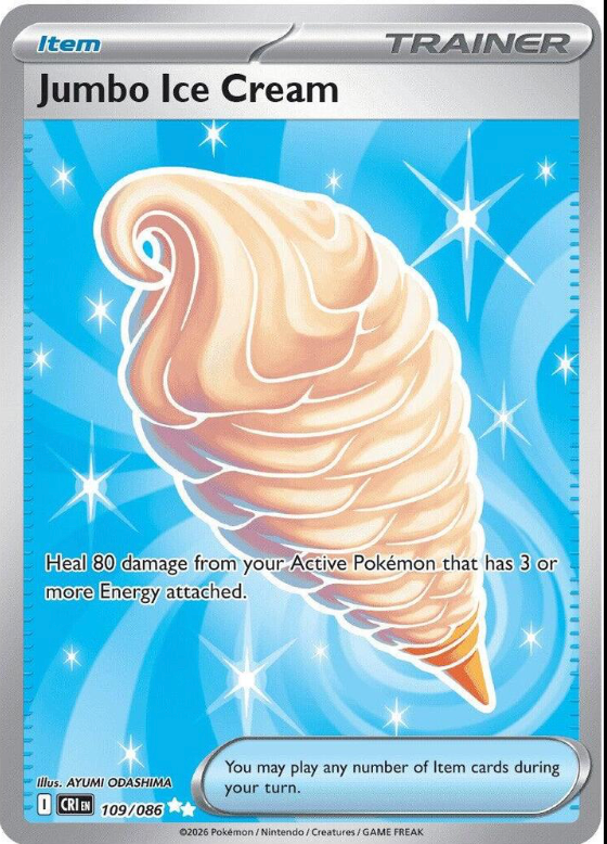 Jumbo Ice Cream Holo Ultra Rare ME04: Chaos Rising 109/086 NM