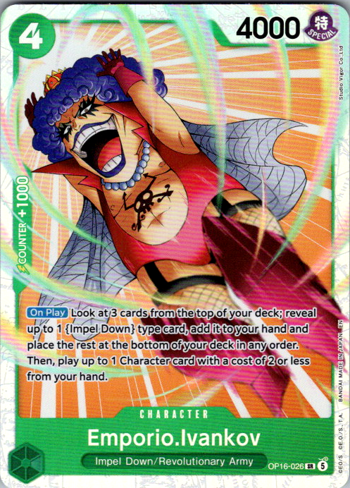 Emporio.Ivankov (026) Foil SR The Time of Battle OP16-026 NM