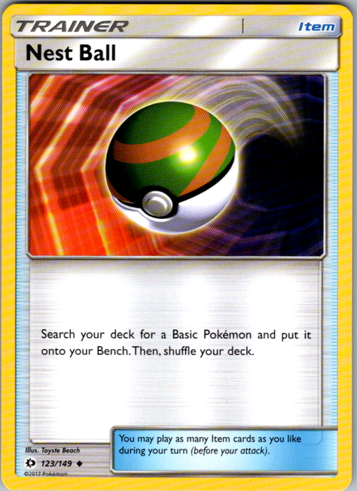 Nest Ball Uncommon SM Base Set 123/149 NM