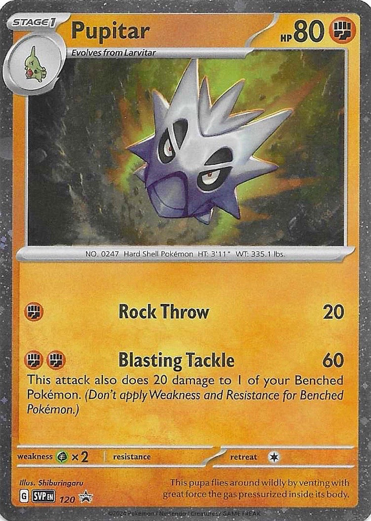 Pupitar Holo Promo SV: Scarlet & Violet Promo Cards 120 LP