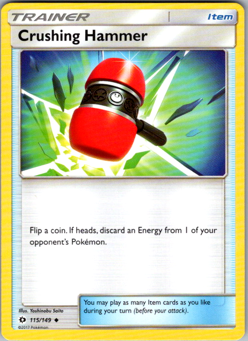 Crushing Hammer Uncommon SM Base Set 115/149 NM