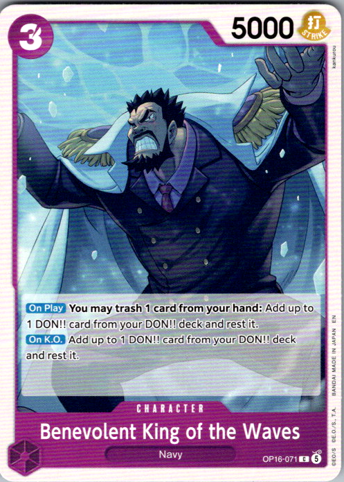 Benevolent King of the Waves C The Time of Battle OP16-071 NM