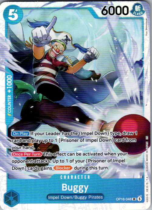 Buggy (048) Foil SR The Time of Battle OP16-048 NM