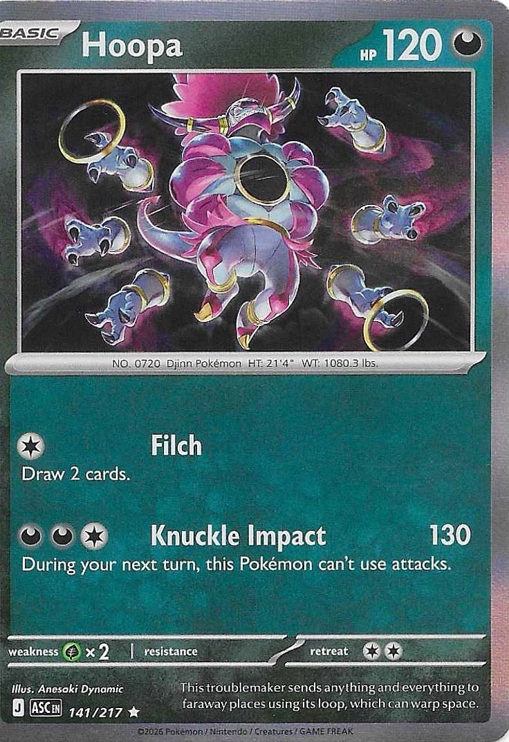 Hoopa Holo Rare ME: Ascended Heroes 141/217 NM