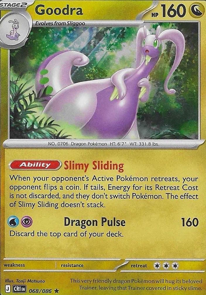 Goodra Holo Rare ME04: Chaos Rising 068/086 LP