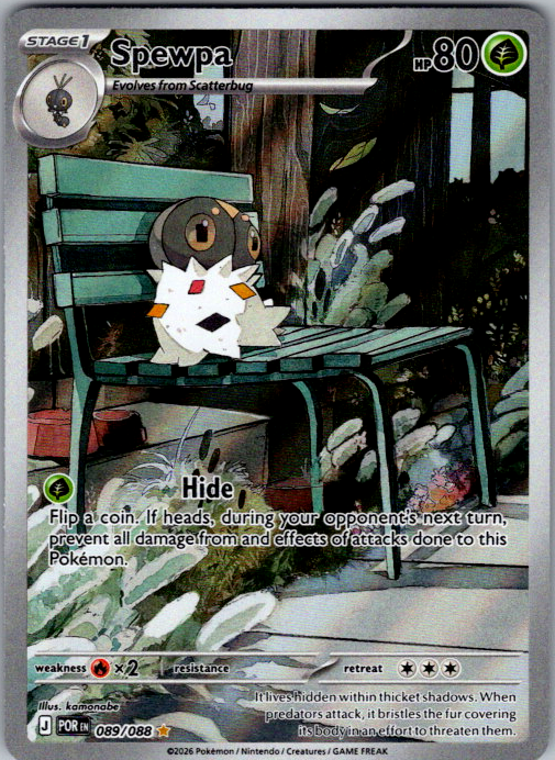 Spewpa Holo Illustration Rare ME03: Perfect Order 089/088 NM