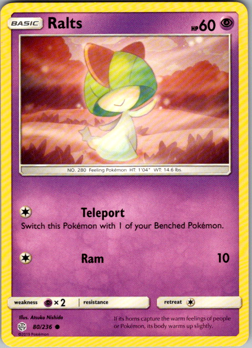 Ralts Common SM - Cosmic Eclipse 80/236 NM