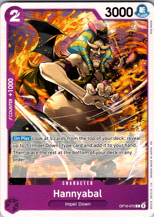 Hannyabal C The Time of Battle OP16-072 NM