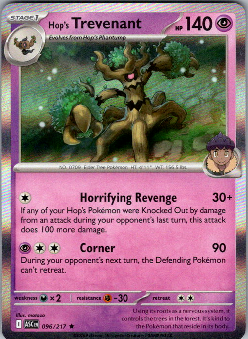 Hop's Trevenant Holo Rare ME: Ascended Heroes 096/217 NM