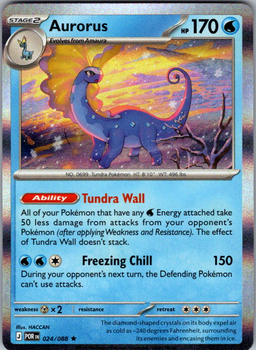 Aurorus Holo Rare ME03: Perfect Order 024/088 NM