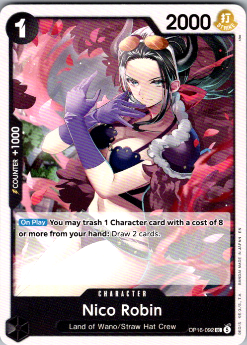 Nico Robin UC The Time of Battle OP16-092 NM