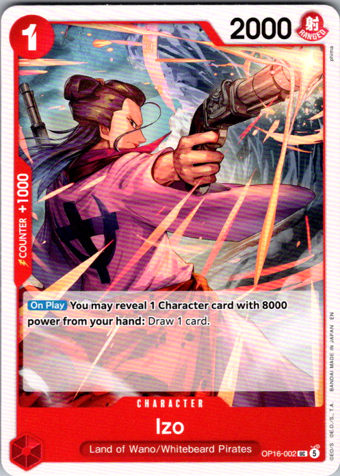 Izo UC The Time of Battle OP16-002 NM