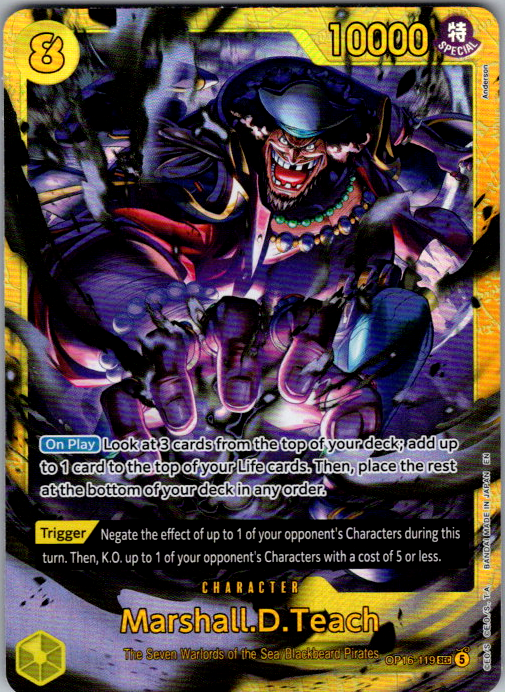 Marshall.D.Teach (119) Foil SEC The Time of Battle OP16-119 NM