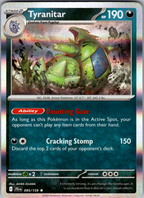 Tyranitar Holo Rare SV09: Journey Together 095/159 NM