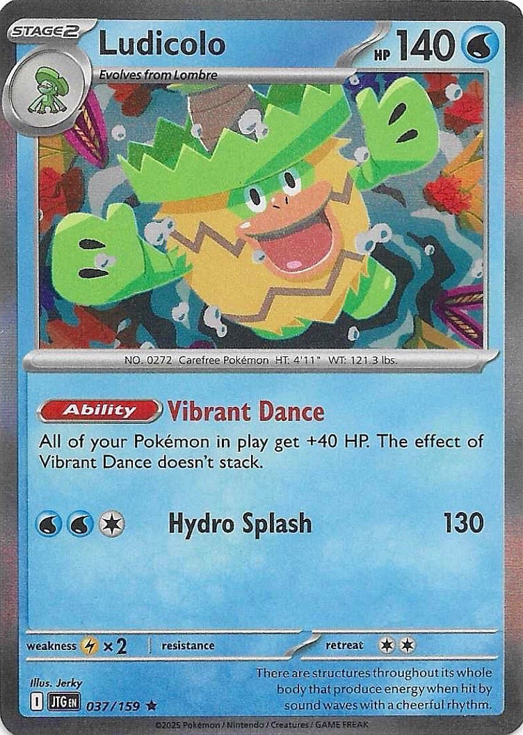Ludicolo Holo Rare SV09: Journey Together 037/159 NM