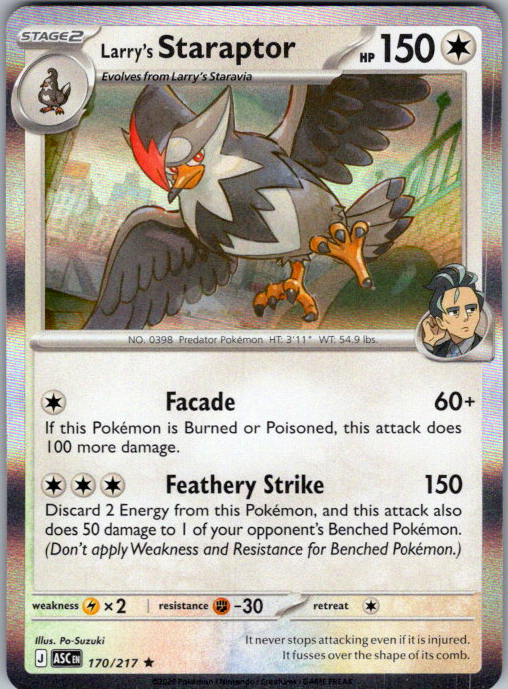 Larry's Staraptor - Holo Rare ME: Ascended Heroes 170/217 NM