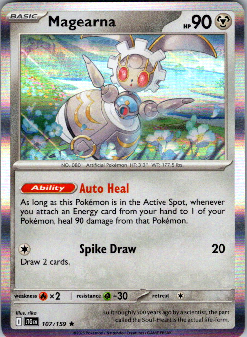 Magearna Holo Rare SV09: Journey Together 107/159 NM