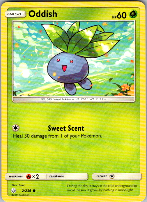 Oddish Common SM - Cosmic Eclipse 2/236 NM