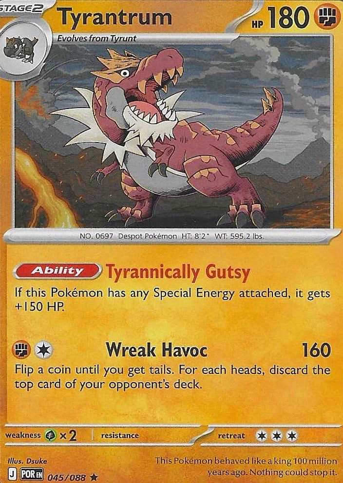 Tyrantrum Rare Deck Exclusives 045/088 NM