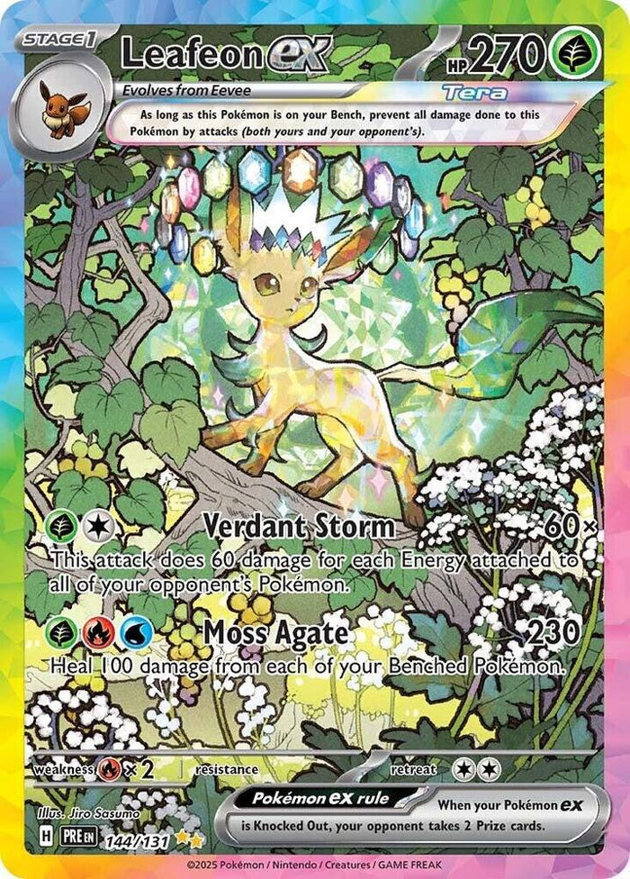 Leafeon ex #144/131 Special Illustration Rare (SIR) | Prismatic Evolutions | Near Mint