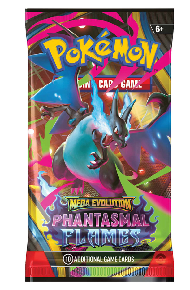 Pokémon TCG: Mega Evolution – Phantasmal Flames Booster Pack (Factory Sealed)